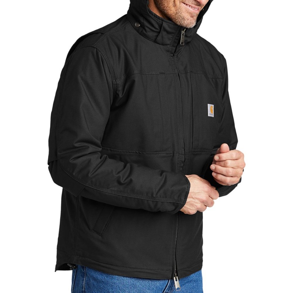 (NWT) Carhartt Mens Full Swing Cryder Zip Up Jacket Black - Picture 5 of 7